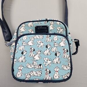 Loungefly Disney 101 Dalmatians Print Crossbody Bag. EUC